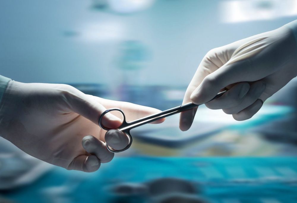 Surgical Scissor Close-up of surgical scissor