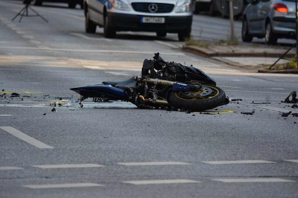 Photo of a Motorcycle Accident