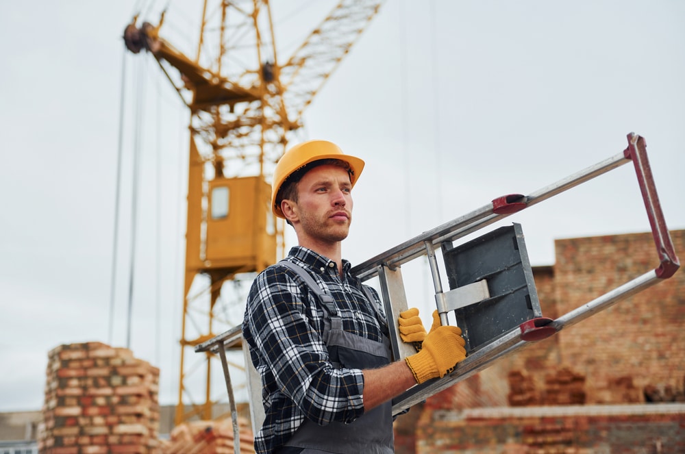 a man holding a tool